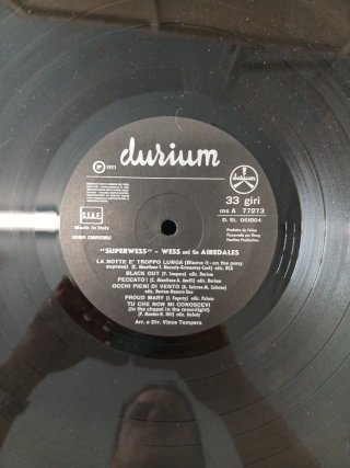 Wess & The Airedates "Super Wess" LP 33 giri 1971