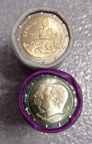 2 euros España varios años