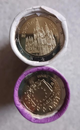 2 euros España varios años