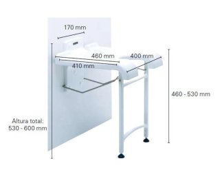 Silla de ducha plegable