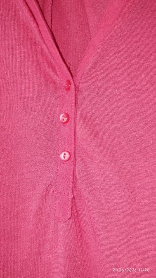 Blusón H&M Manga Larga Talla XL Rosa