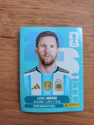 Cromo Messi Mundial 2026