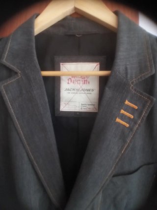 Americana Jack Jones Talla XL Gris.
