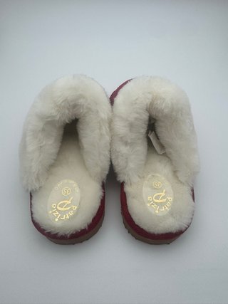 Pantofole Ciabatte Donna Patrizia Azzi Rosse Calde
