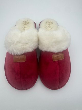 Pantofole Ciabatte Donna Patrizia Azzi Rosse Calde