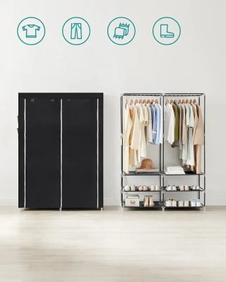 Armario Tela 127 cm 2 Barras SONGMICS RYG008B02
