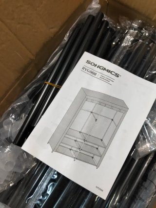 Armario Tela 127 cm 2 Barras SONGMICS RYG008B02