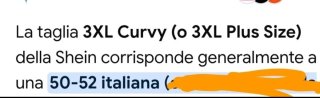 Tutina Shein Tg 3XL Curvy ossia 50/52 tg italiana