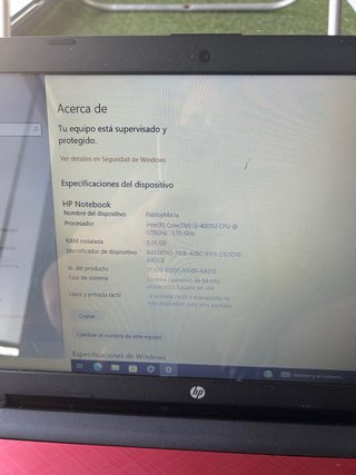 Portátil HP Rojo