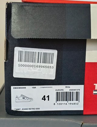 Tommy Hilfiger Sneakers Bianche Tg 41 Unisex Nuove