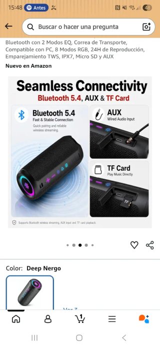 Altavoz Bluetooth con Micrófono  WIRELESS SPEAKER
