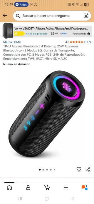 Altavoz Bluetooth con Micrófono  WIRELESS SPEAKER