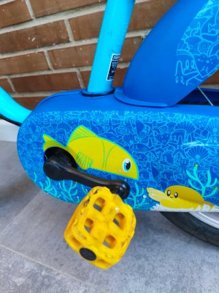 Bici aprendizaje Btwin azul 14