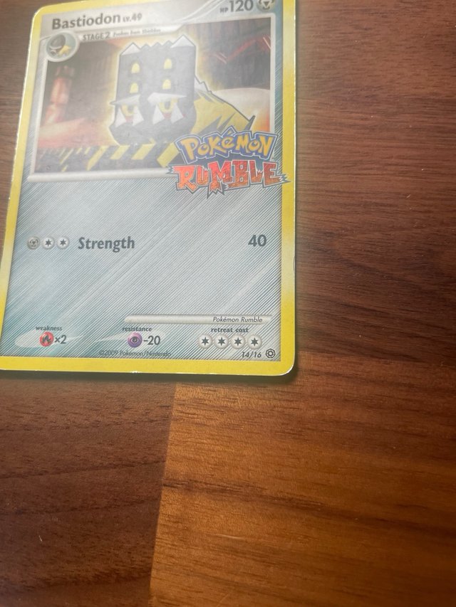 Carta Pokémon Bastiodon Rumble Lv.49
