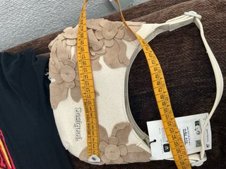 Bolso Desigual flores beige y marrón