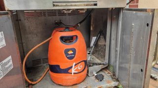 Barbacoa Gas 5 Fuegos Acero Inoxidable