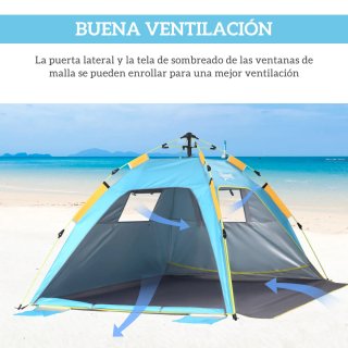 Carpa Playa Outsunny 1-2 Personas Pop-Up