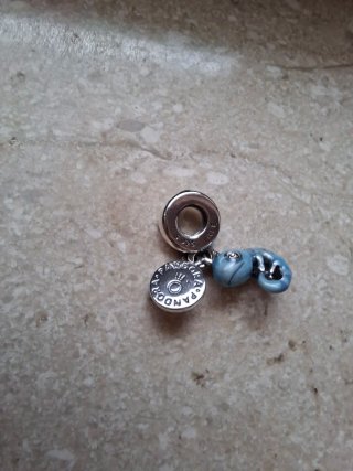Charm Pandora Camaleonte Blu
