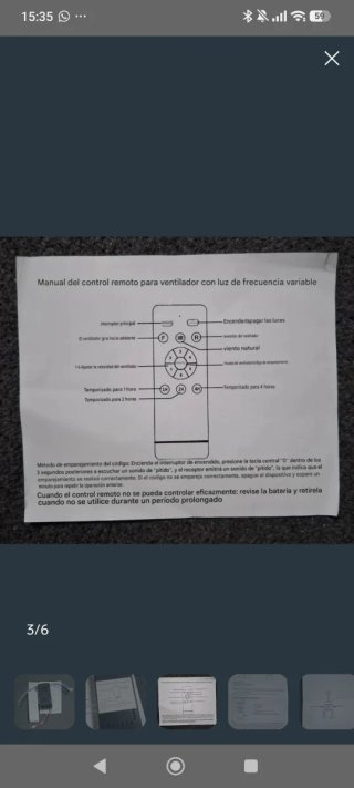 Kit Mando Distancia Ventilador