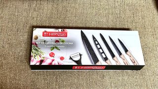 Set Cuchillos Cocina Horizon 5 Piezas + Pelador
