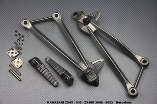 Estriberas traseras KAWASAKI ZX6R / 636 ZX10R 2008