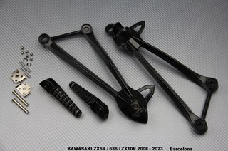 Estriberas traseras KAWASAKI ZX6R / 636 ZX10R 2008
