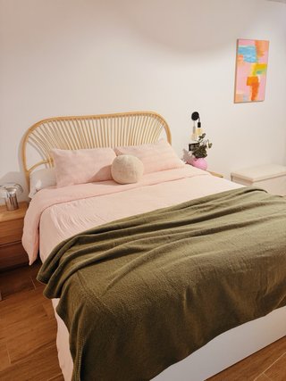 Cabecero de cama de ratán 150cm
