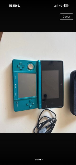 Nintendo 3DS Verde con custodia e caricabatterie