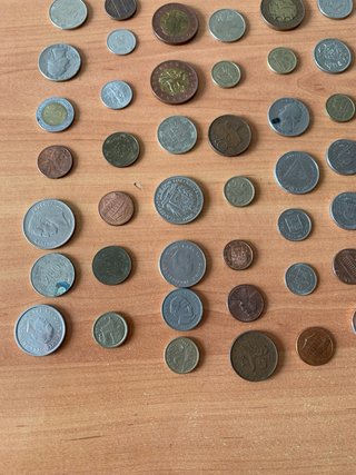 Lote de 208 monedas de Europa y América
