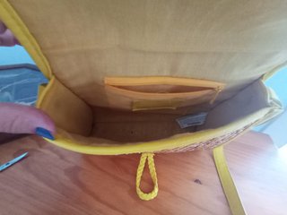 Bolso de paja para llevar en bandolera o bandolera