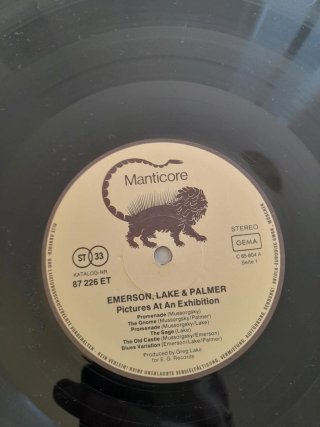 Emerson Lake & Palmer Pictures At An Exhibition lp