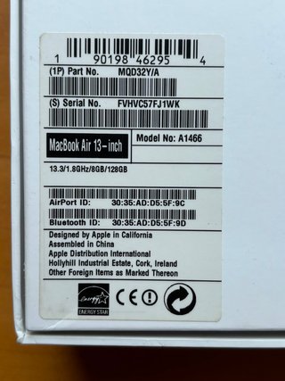 MacBook Air 13 2017 Argento Intel Core i5