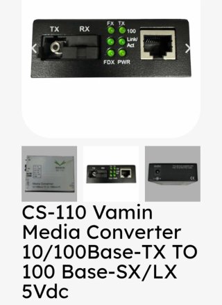 Convertitore Multimediale Fibra ottica/LAN, CS-110