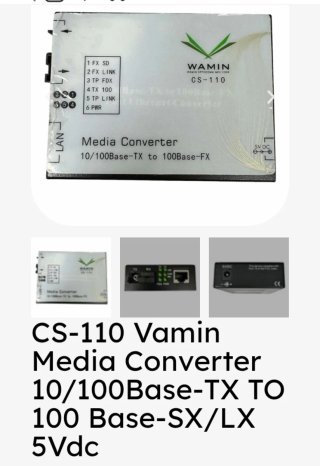 Convertitore Multimediale Fibra ottica/LAN, CS-110