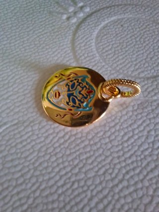 Charm Pendente Maschera Veneziana Oro Multicolore