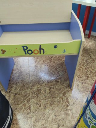 Escritorio infantil madera Pooh