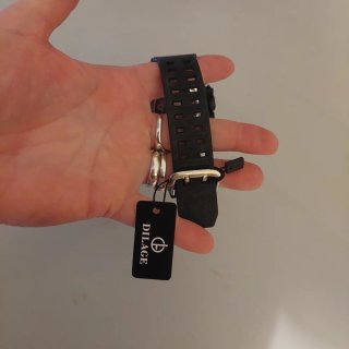 Reloj Dilage Negro y Azul Nuevo