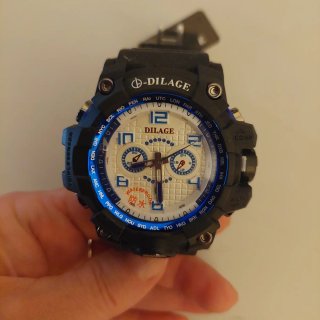 Reloj Dilage Negro y Azul Nuevo