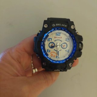 Reloj Dilage Negro y Azul Nuevo