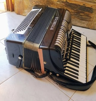 Acordeón Piano ESTRELLA con maleta