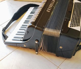 Acordeón Piano ESTRELLA con maleta