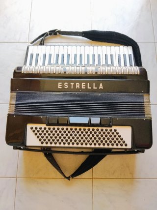 Acordeón Piano ESTRELLA con maleta