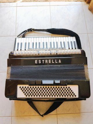 Acordeón Piano ESTRELLA con maleta