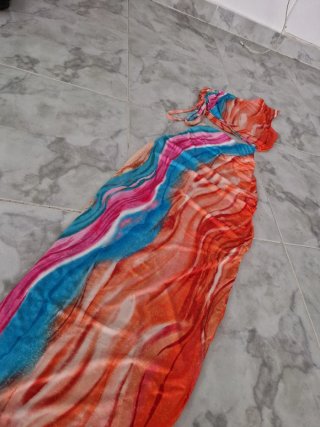 Conjunto Top e Saia Verão Multicolor
