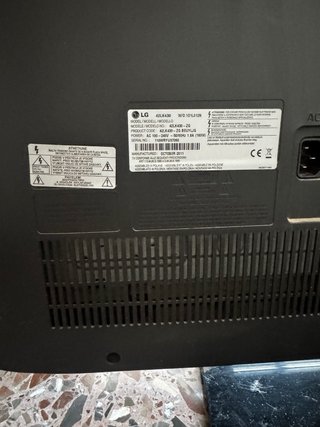 Televisión LG Negra 42”