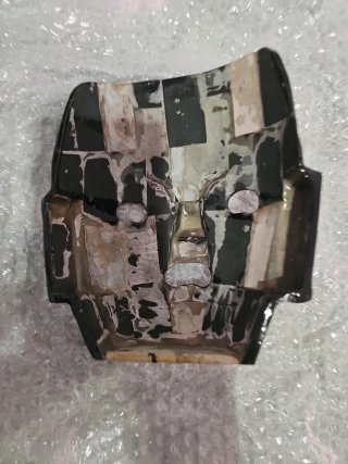 Máscara de nácar y obsidiana