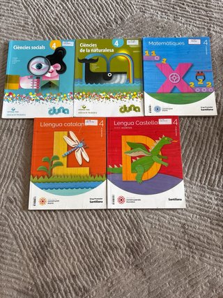Libros escolares catalan ciencias mates castellano