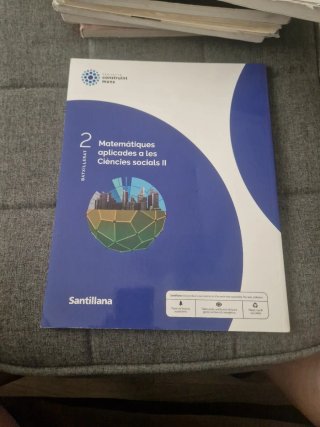 Matemàtiques aplicades a les Ciènces socials II...
