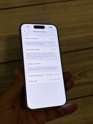 iPhone 15 Pro 256gb 100% Batería Natural Titanio