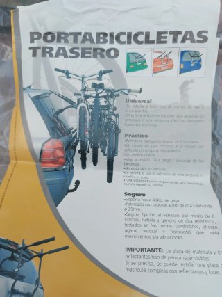 Portabicicletas Trasero Coche Universal